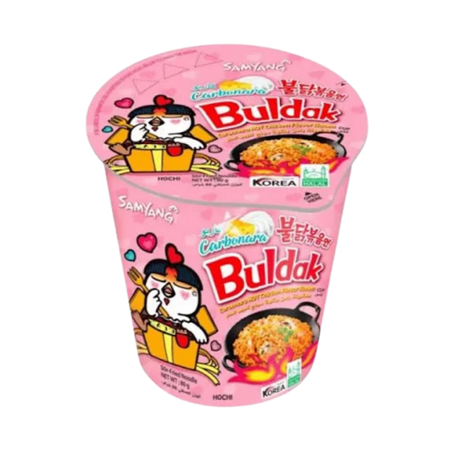 Samyang Buldak Cups Carbo – 6 x 80 g