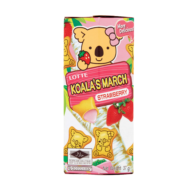 Lotte Koala's March Strawberry – 6 x 37 g