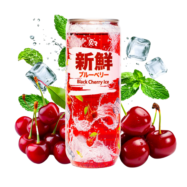 Fresh Sparkling Black Cherry Ice – 24 x 330 ml