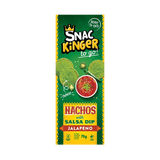 SnacKinger Green Jalapeño Nacho Snack To-Go – mit Salsa Dip, 20 x 70g
