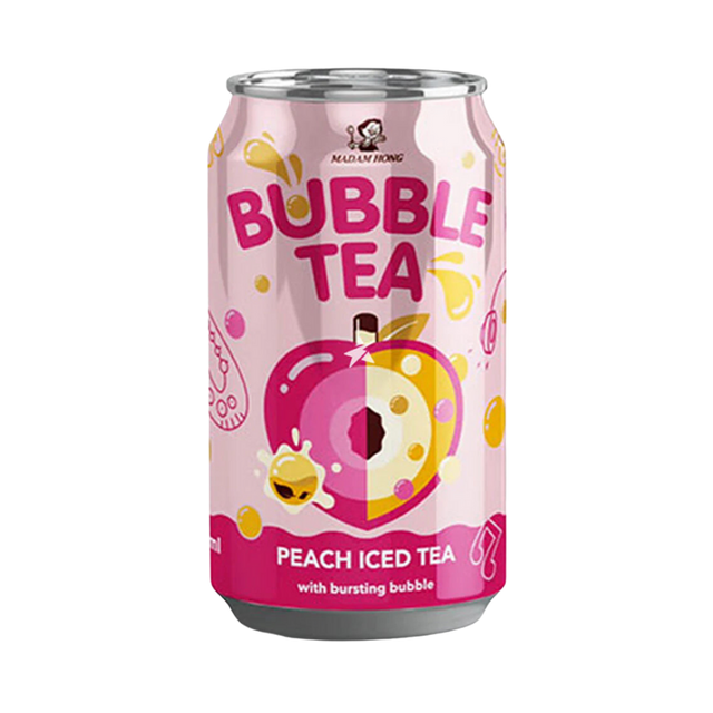 Madam Hong Bubble Tea Peach Iced Tea – 24 x 320 ml