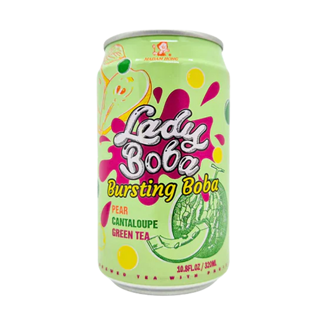 Madam Hong Bubble Tea Pear Melon Green Tea – 24 x 320 ml